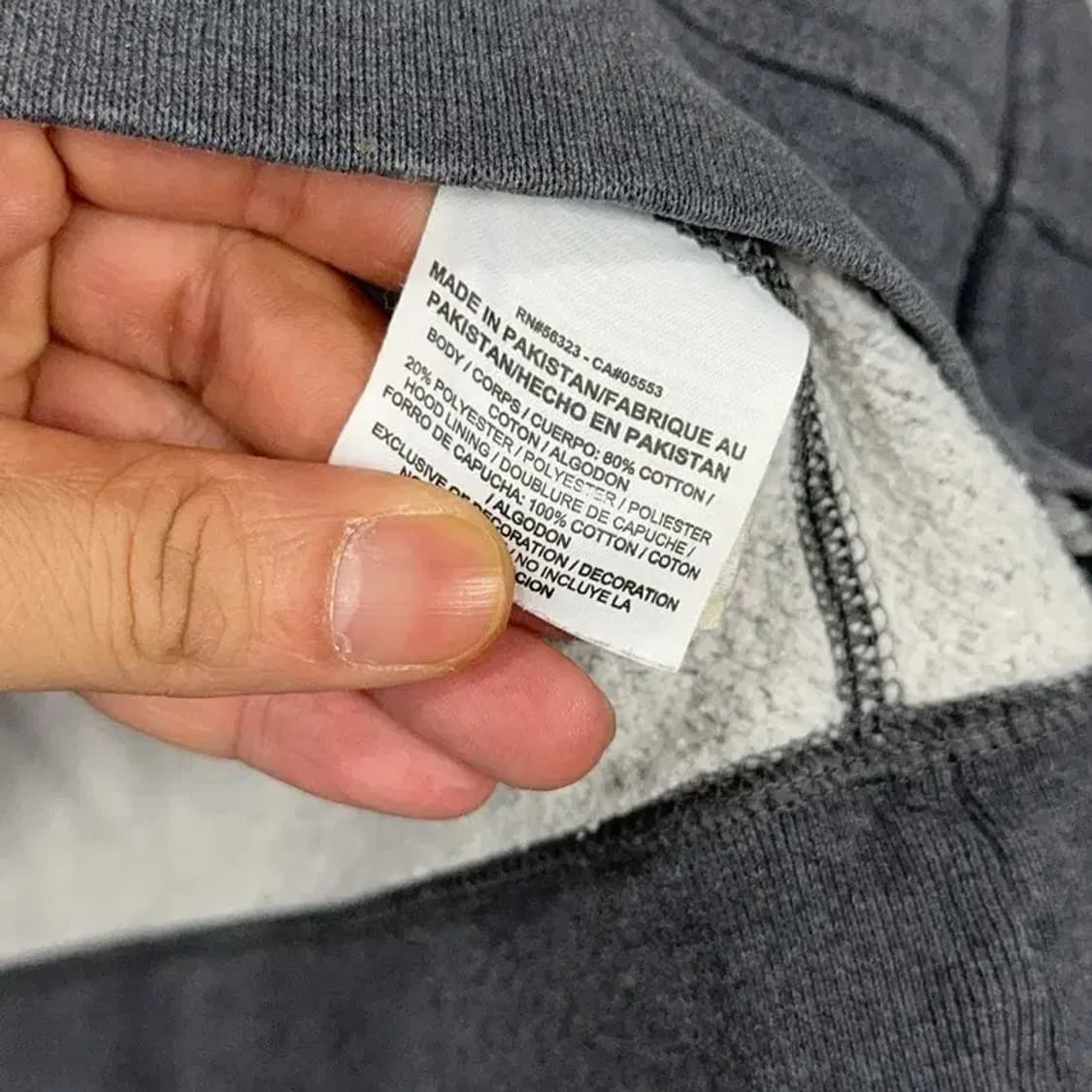 나이키 로고 그레이 후드집업 M 상품이미지4