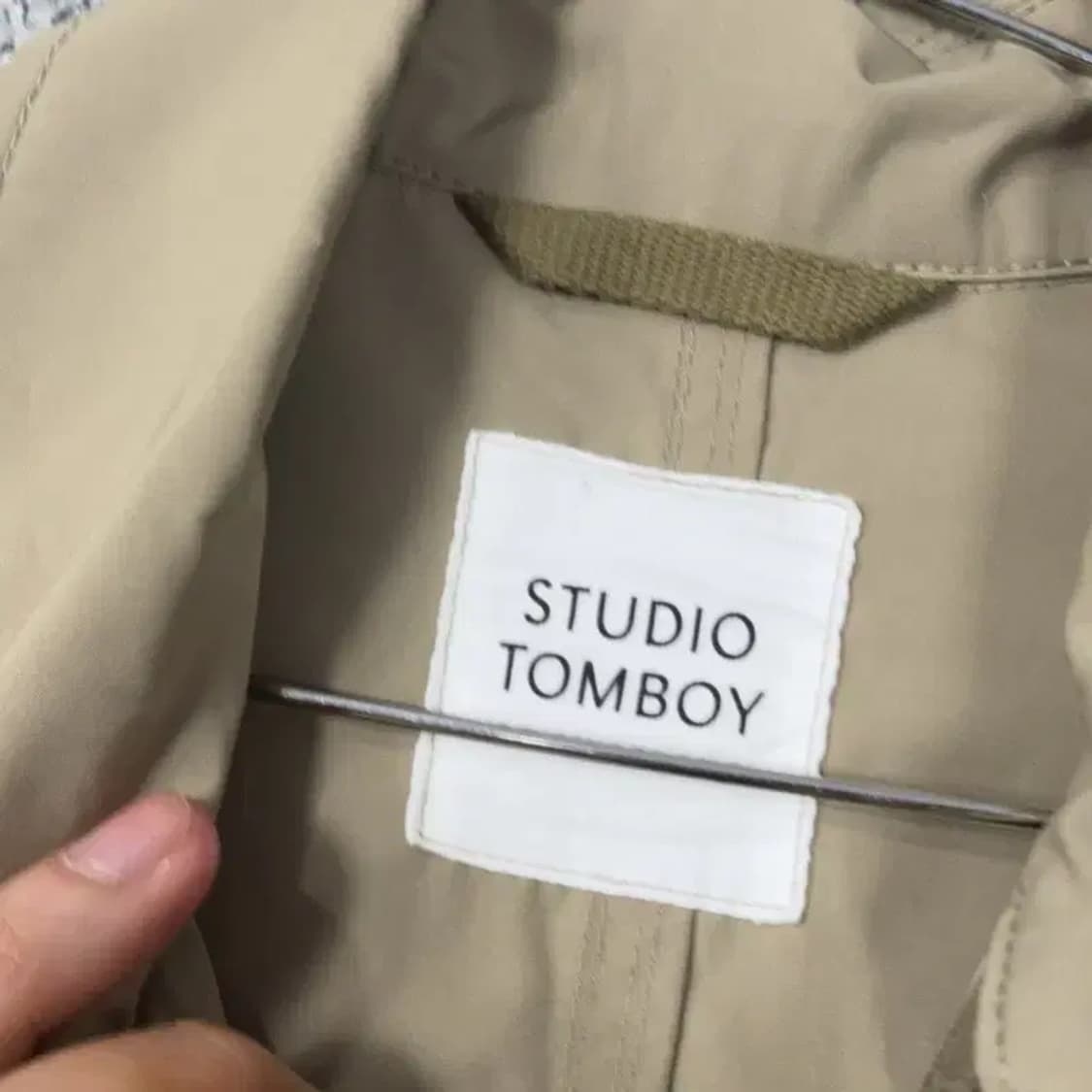 스튜디오톰보이 오버핏 베이지 자켓 FREE 상품이미지5