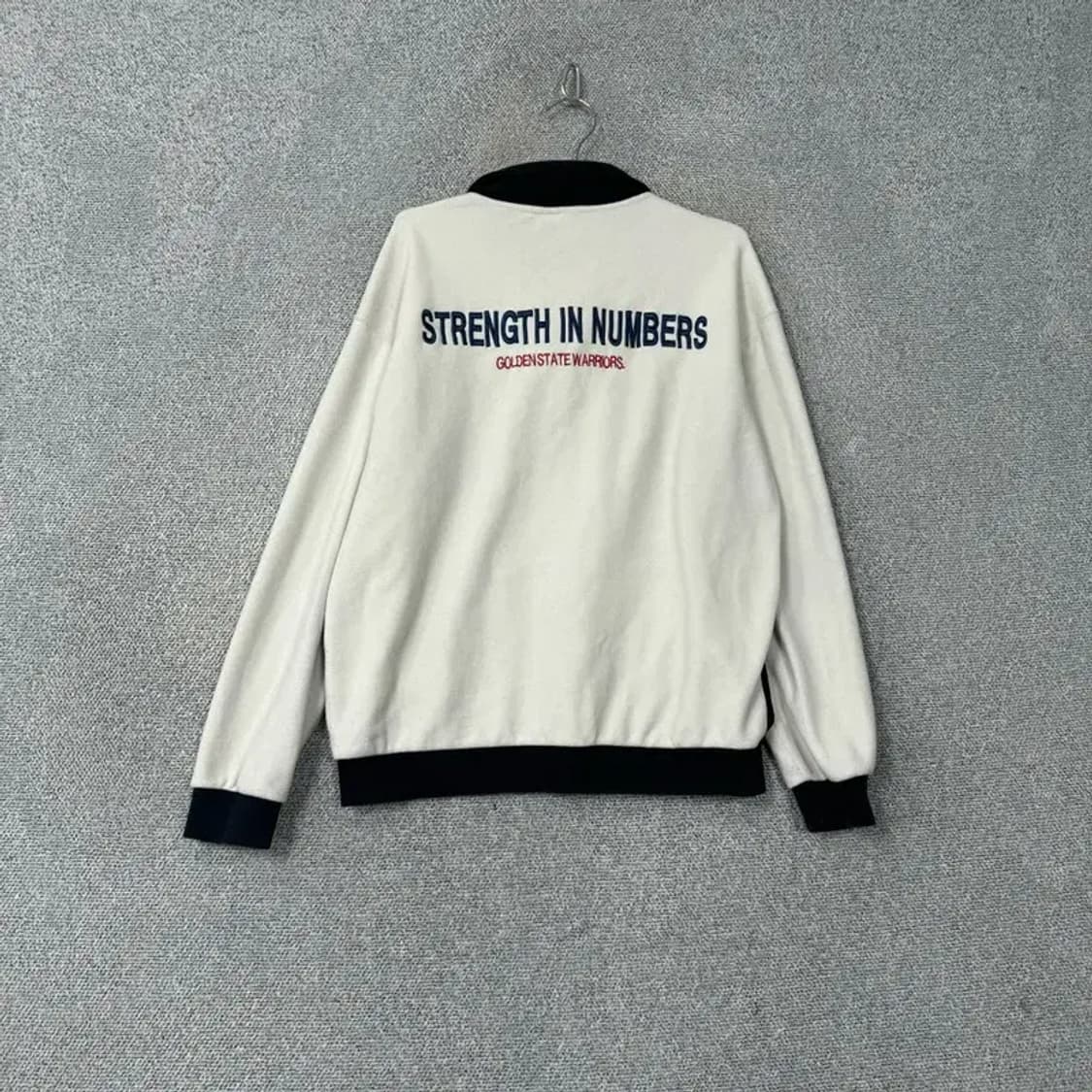 NBA 골든 스테이트 로고 반집업 맨투맨 L 상품이미지2