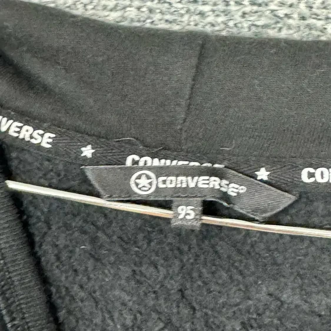 컨버스 프린팅 블랙 후드티 95(M) 상품이미지8