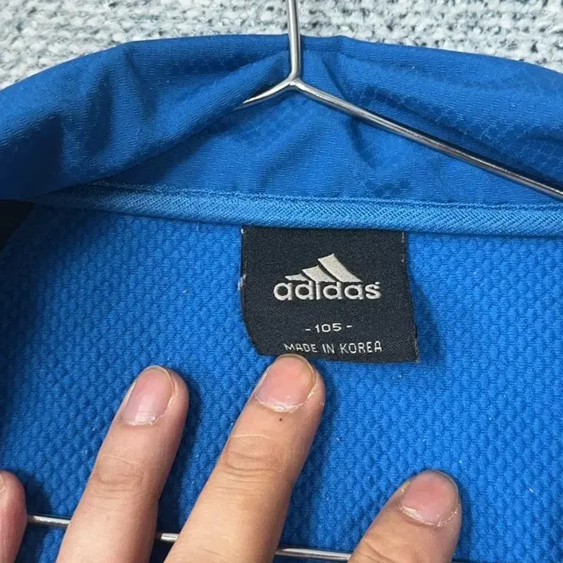 아디다스 오리지날 로고 블루 트랙 삼선 바람막이 105 상품이미지3