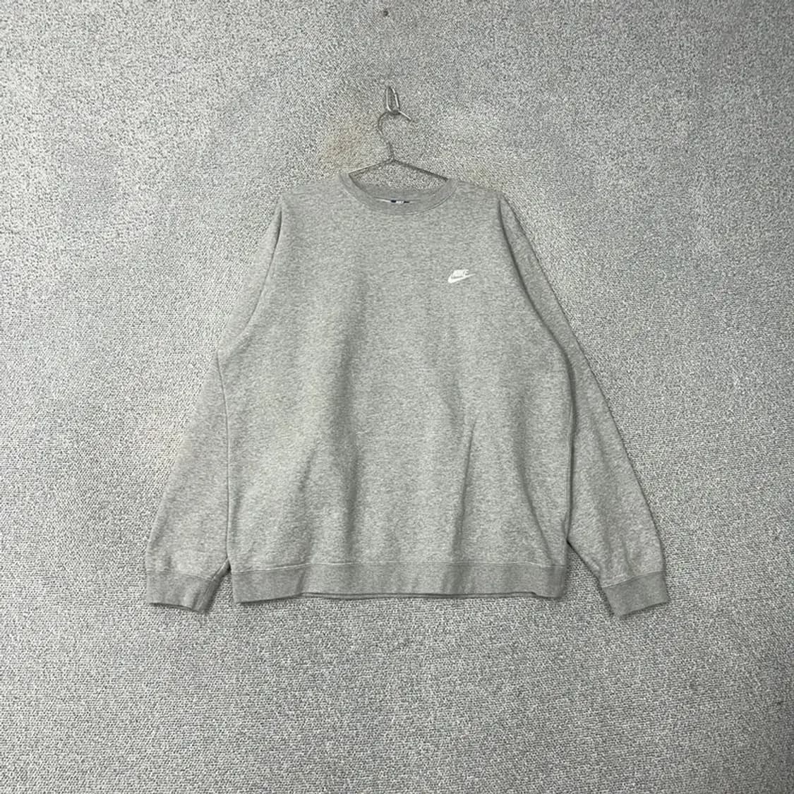 나이키 로고 스우시 빅사이즈 그레이 맨투맨 XXL 상품이미지1