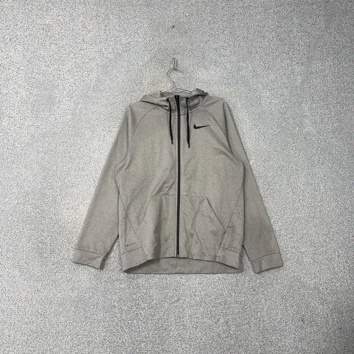 나이키 써마핏 로고 스우시 기능성 그레이 후드집업 L 상품이미지1