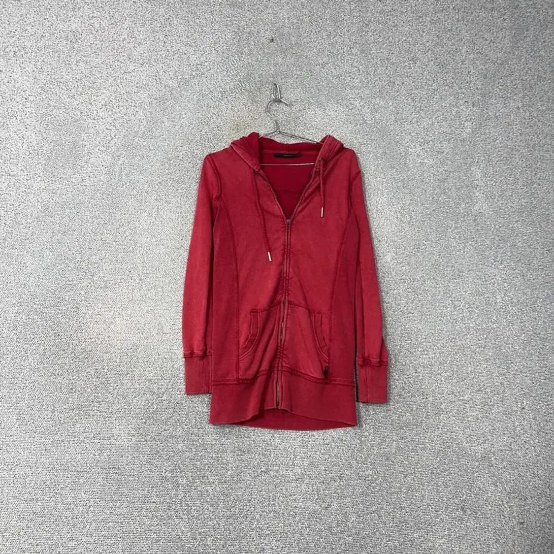 캘빈클라인 레드 스티치 빈티지 Y2K 후드집업 S 상품이미지1