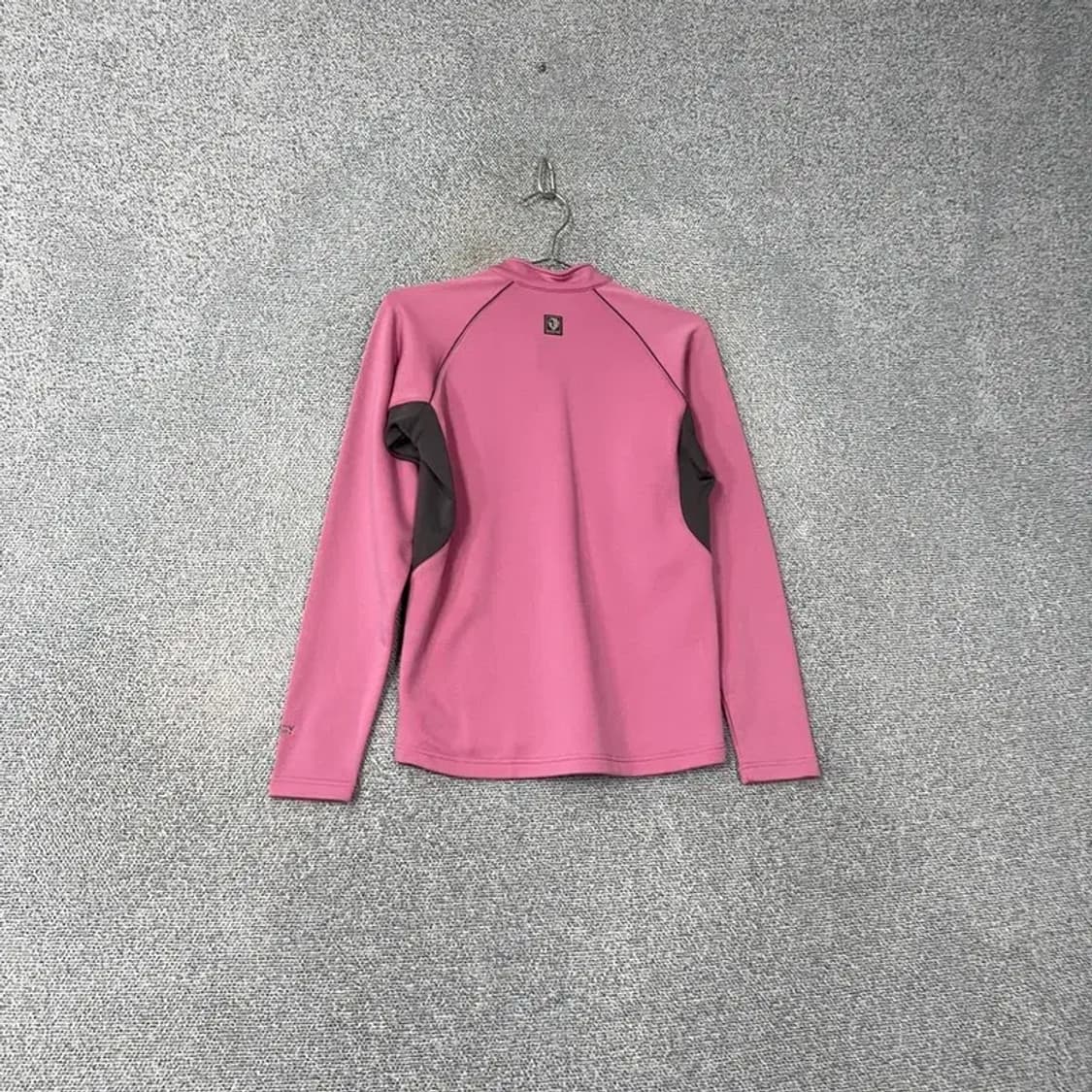 블랙야크 핑크 여성 로고 기능성 운동 등산 반집업 긴팔티 M 상품이미지2