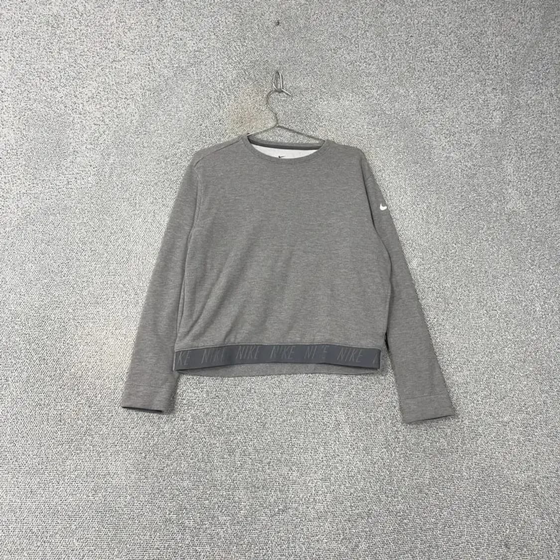 나이키 드라이핏 하단 로고 라인 여성 기능성 맨투맨 L 상품이미지1