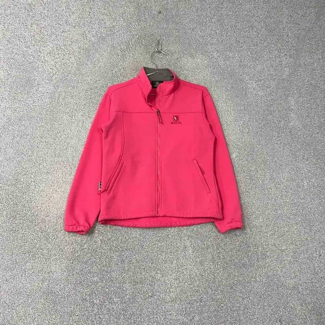 블랙야크 핑크 로고 여성 기능성 운동 등산 집업 자켓 90 상품이미지1