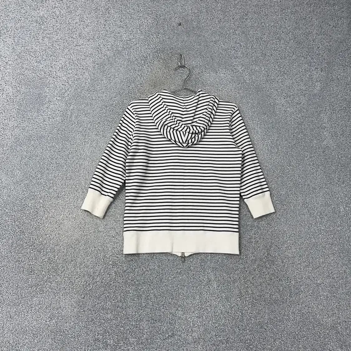 프레드페리 스트라이프 여성 캐주얼 7부 후드집업 S 상품이미지2