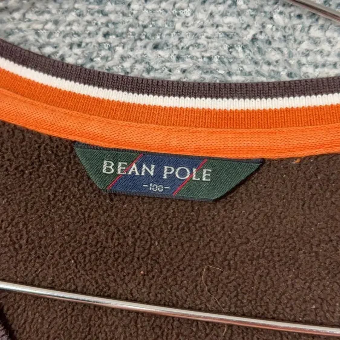 빈폴 오렌지 자수 로고 롱슬리브 긴팔티 100 상품이미지3