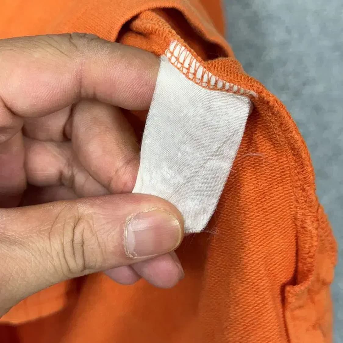 빈폴 오렌지 자수 로고 롱슬리브 긴팔티 100 상품이미지4