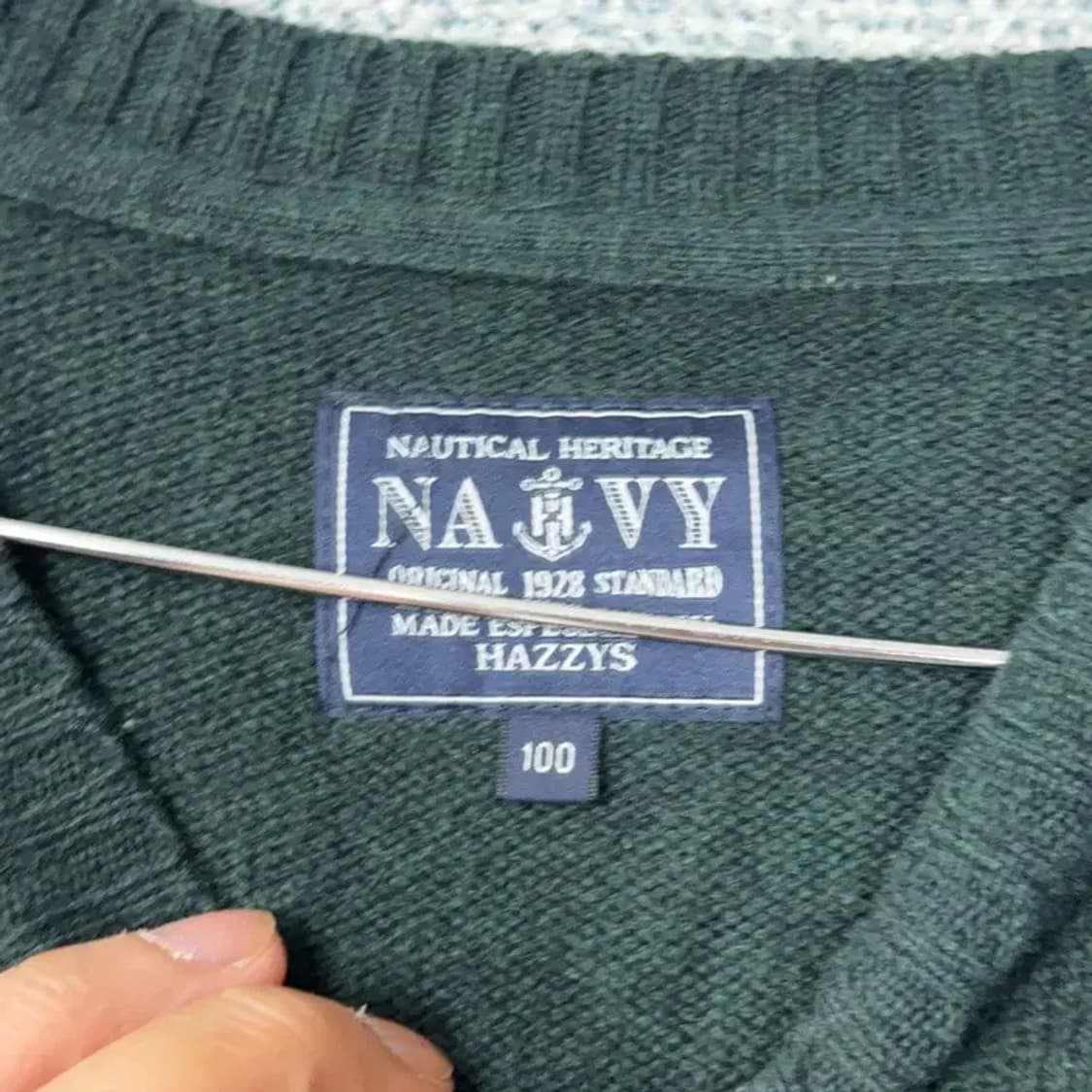 해지스 클래식 캐주얼 스트라이프 울 니트 100 상품이미지3