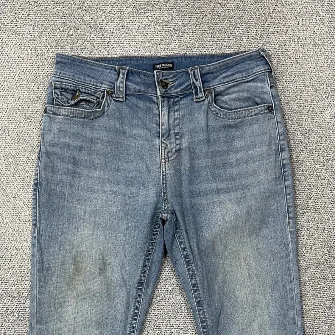 트루릴리젼 워싱 연청바지 데님팬츠 34 상품이미지3