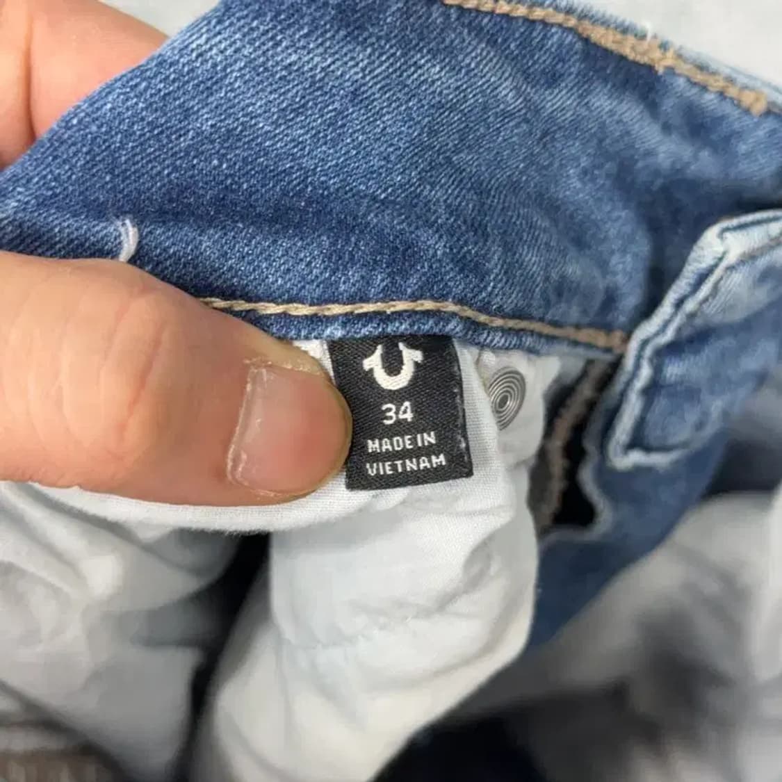 트루릴리젼 워싱 연청바지 데님팬츠 34 상품이미지7