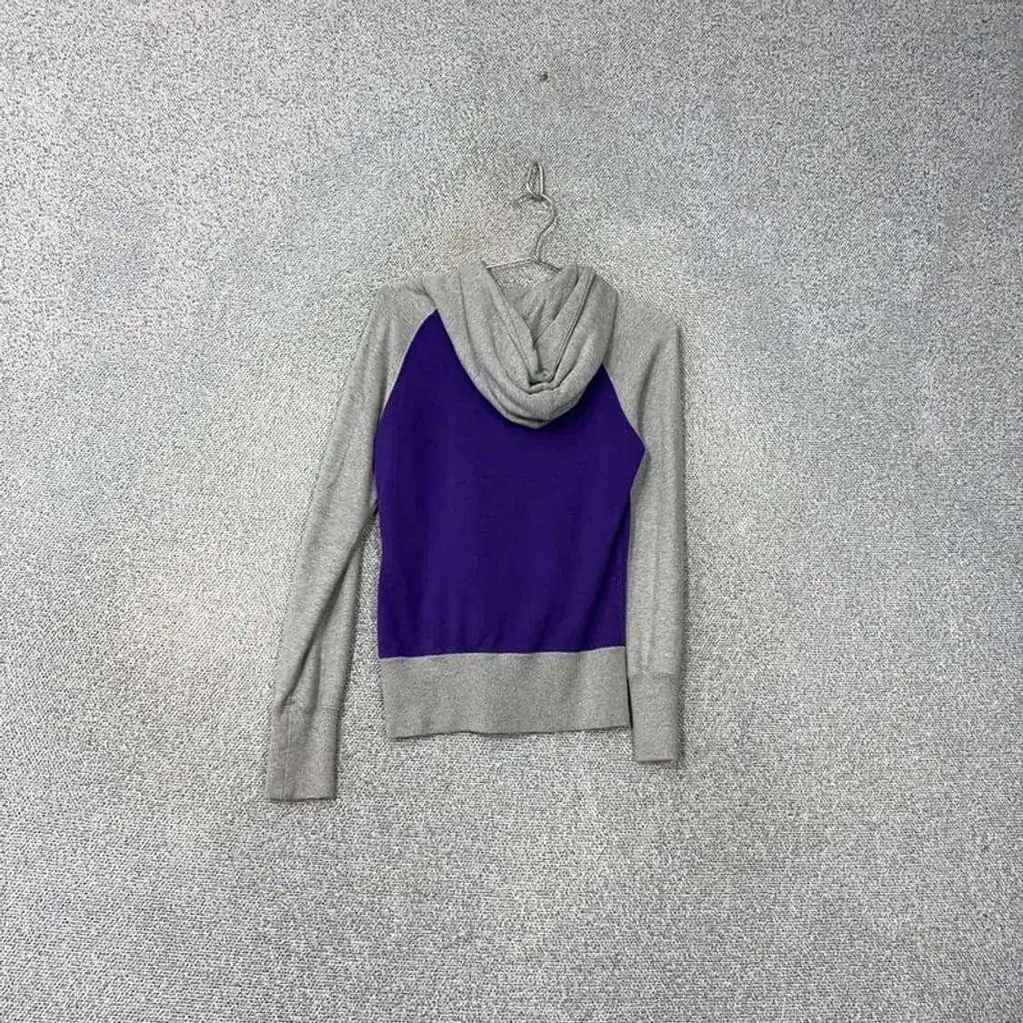 나이키 그레이 퍼플 투톤 로고 여성 후드집업 S 상품이미지2