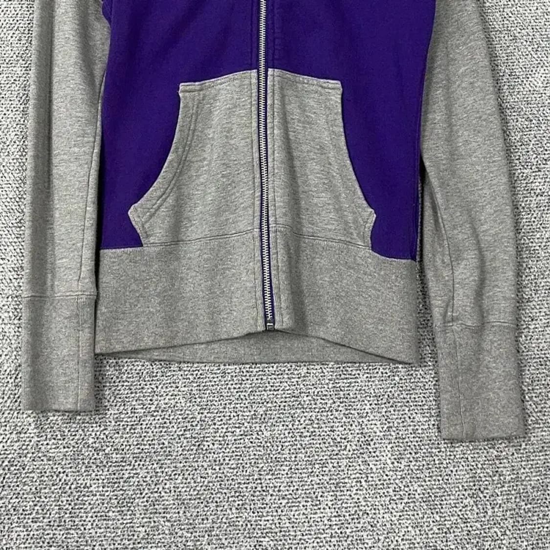 나이키 그레이 퍼플 투톤 로고 여성 후드집업 S 상품이미지4