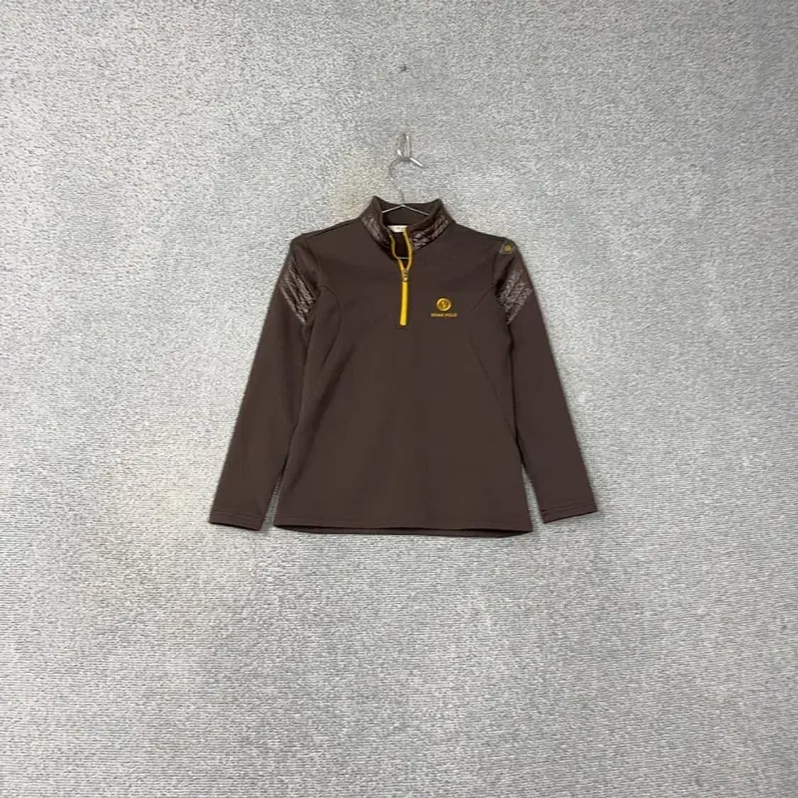 빈폴 브라운 로고 기능성 등산 반집업 긴팔티 90 상품이미지1