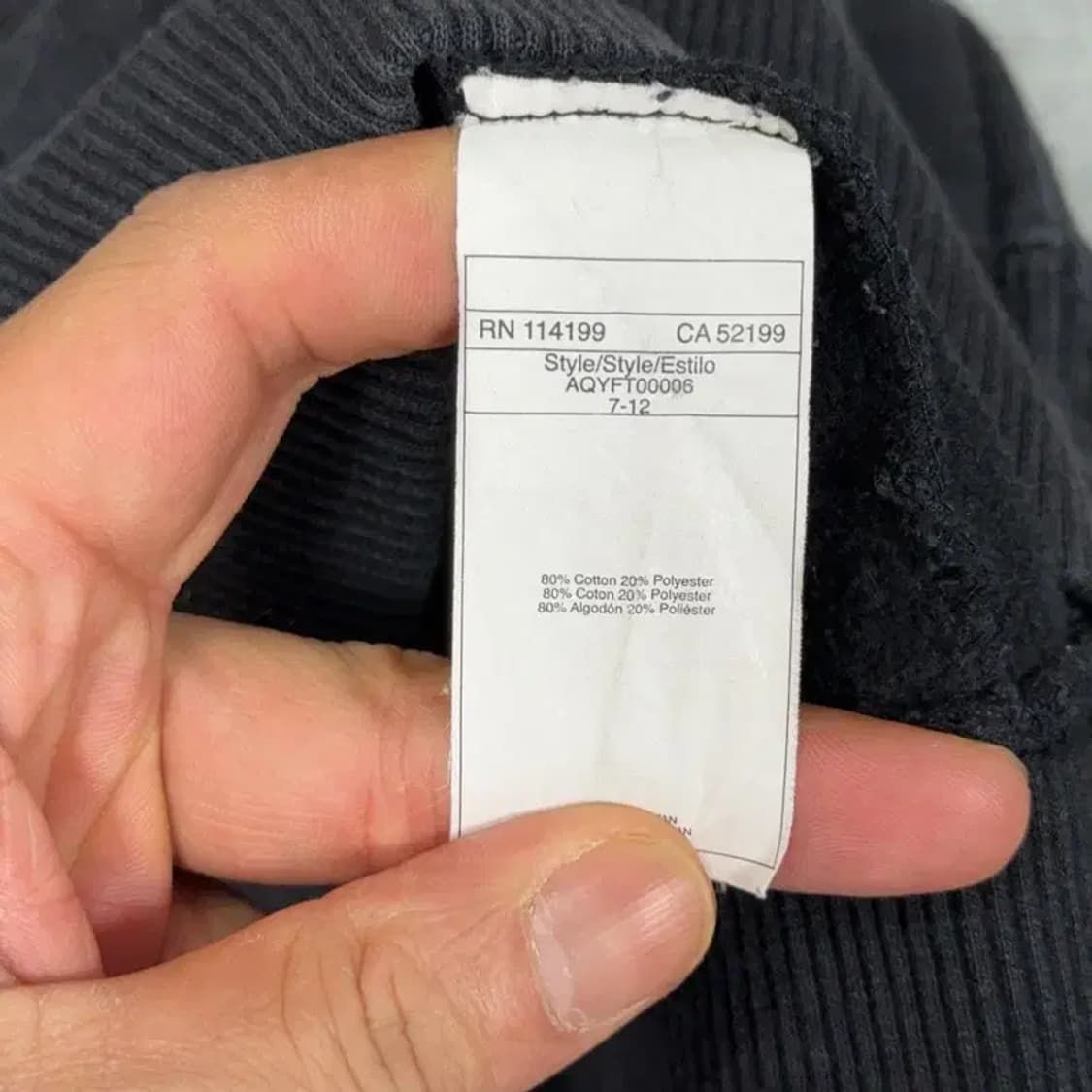 퀵실버 프린팅 로고 후드집업 S 상품이미지4