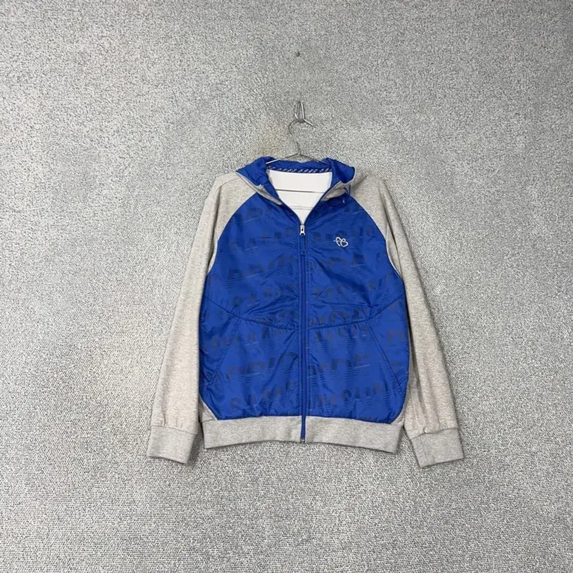 후부 자수 로고 빈티지 후드집업 100 상품이미지1