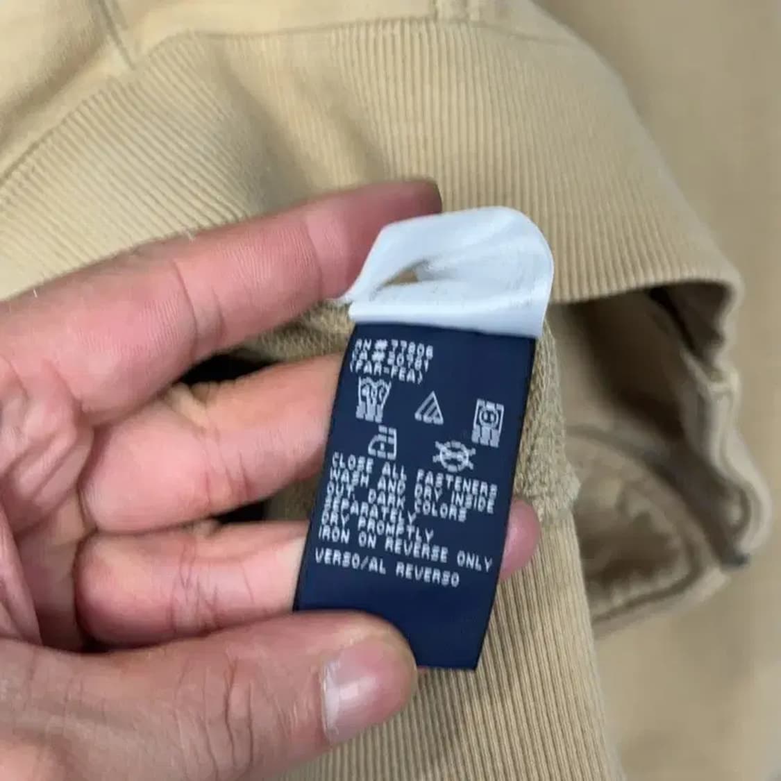 타미 진스 베이지 Y2K 빈티지 오버핏 후드집업 M 상품이미지4