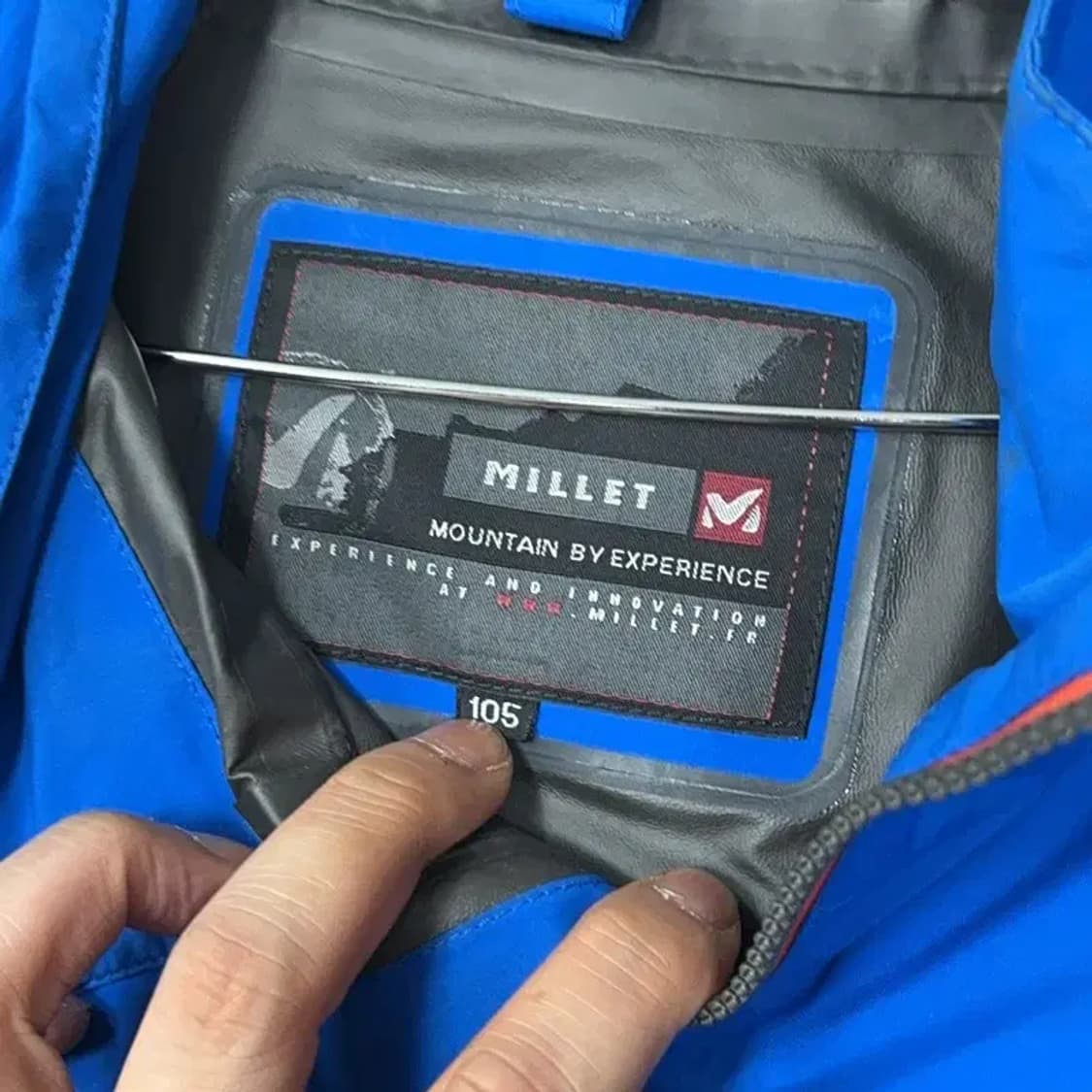 밀레 고어텍스 블루 등산 기능성 바람막이 105 상품이미지5