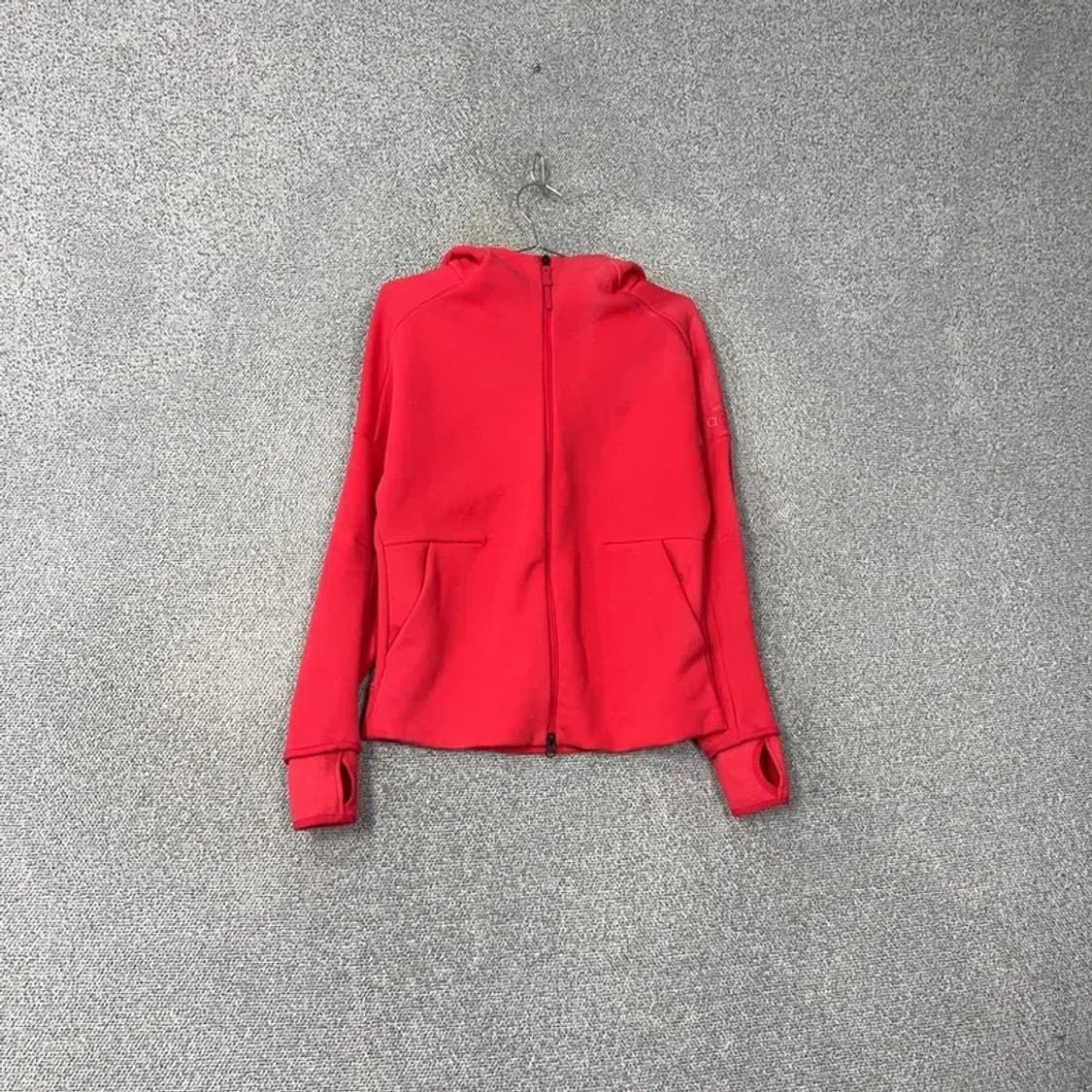 아디다스 레드 코랄 기능성 폴리 후드집업 M 상품이미지1