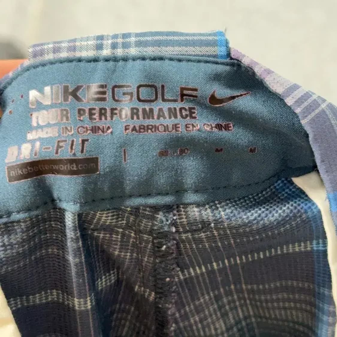 나이키 골프 남성 캐주얼 체크 기능성 팬츠 M 상품이미지5