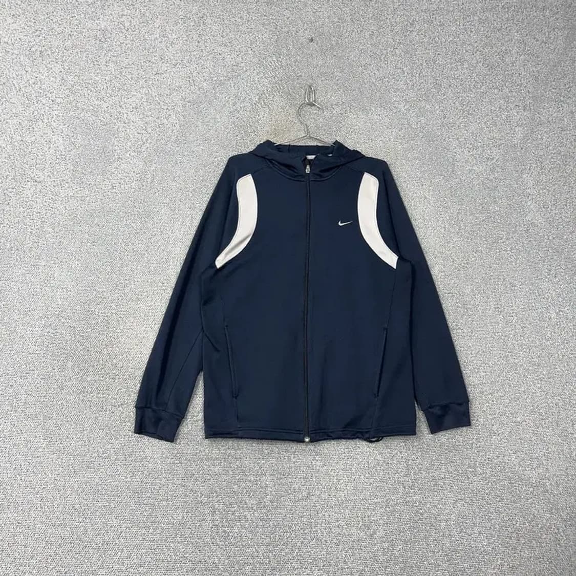 나이키 드라이핏 스우시 네이비 후드집업 XL 상품이미지1