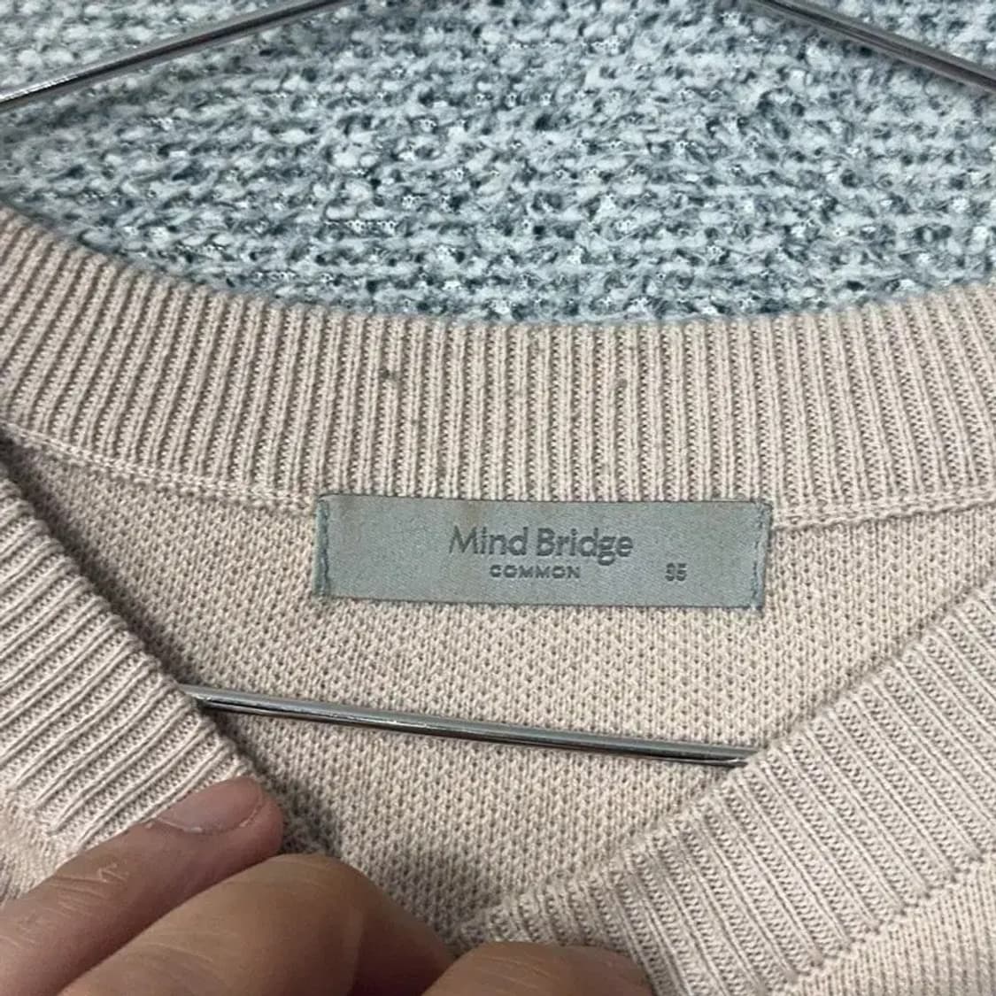 마인드브릿지 캐시미어 베이지 니트 95 상품이미지3