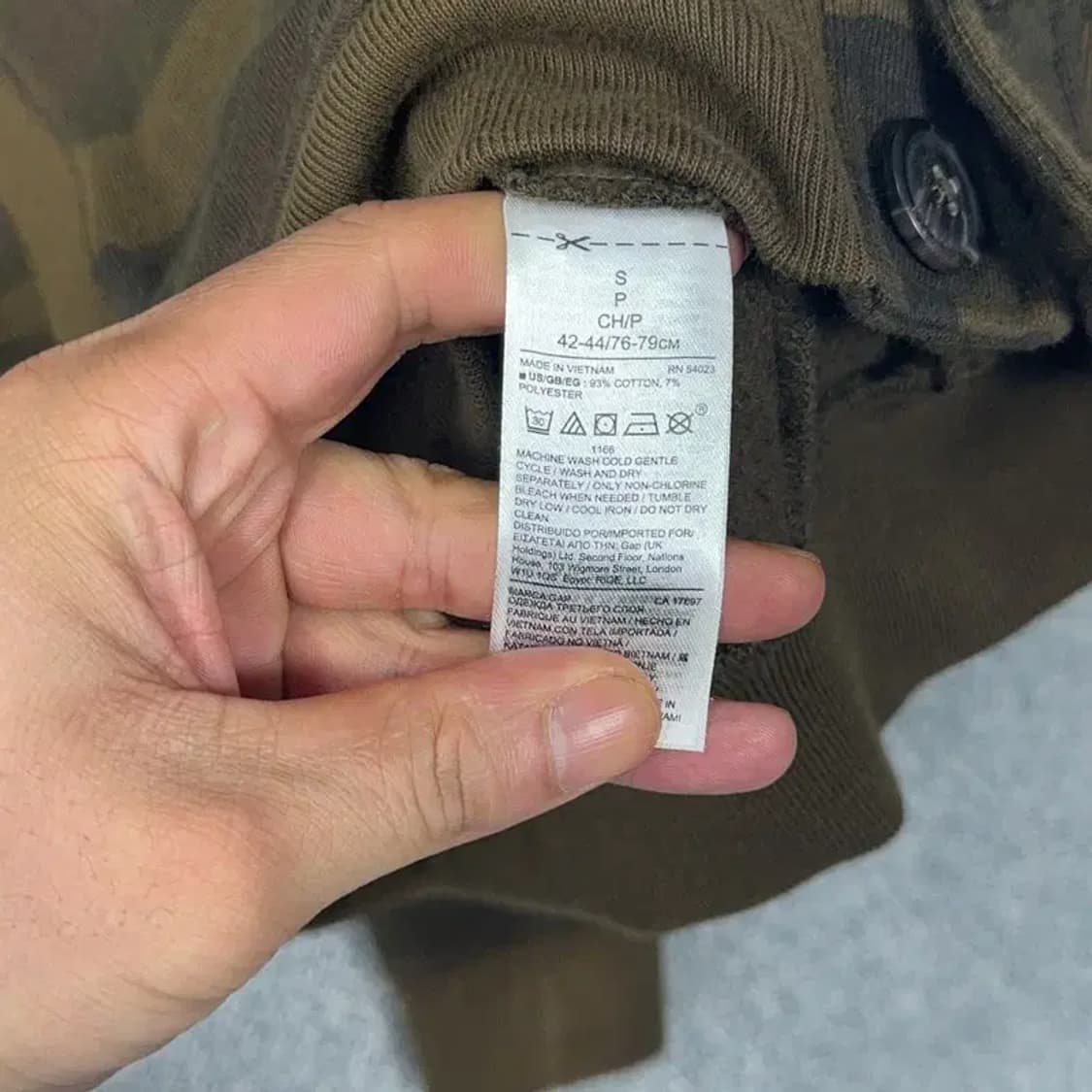 갭 밀리터리 블루종 집업 자켓 S 상품이미지4