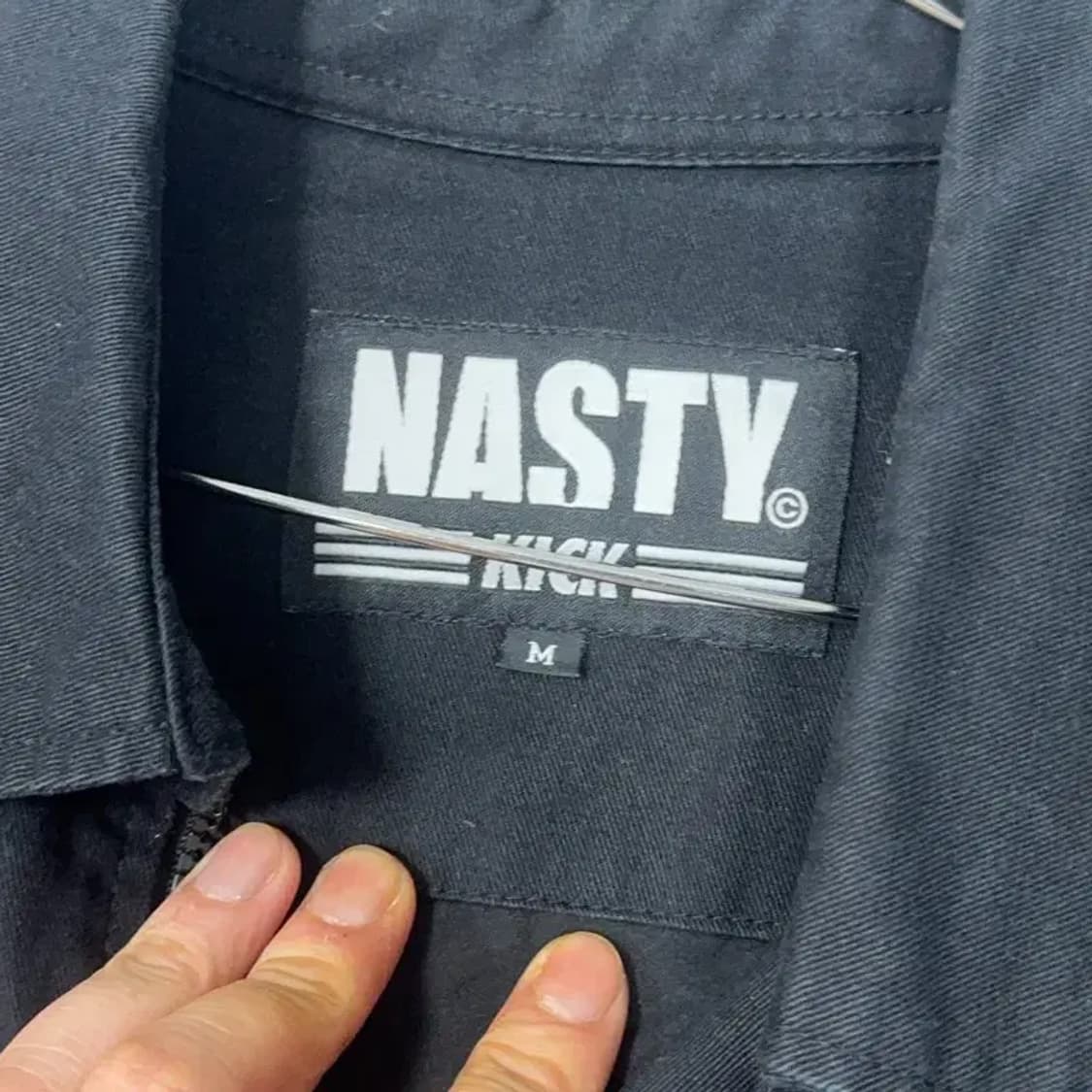 내스티킥 캐주얼 백로고 코튼 집업 자켓 M 상품이미지3