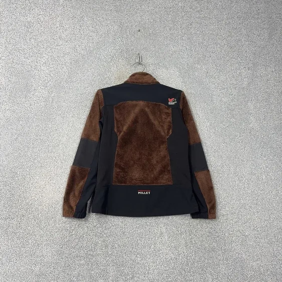 밀레 브라운 털 기모 후리스 집업 자켓 M 상품이미지2