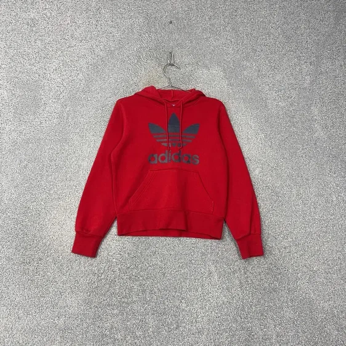 아디다스 빅로고 프린팅 레드 후드티 85 상품이미지1