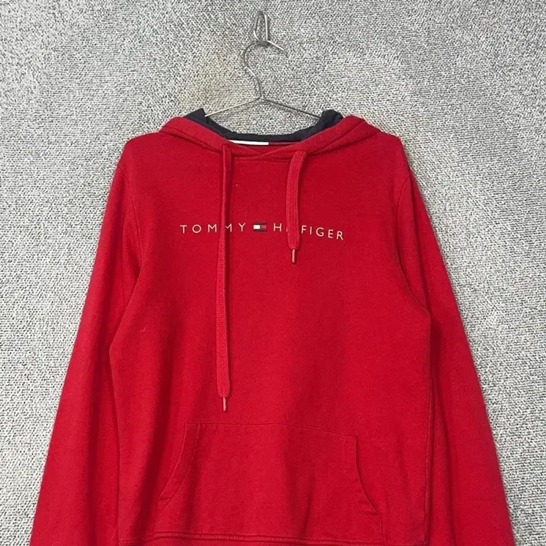 타미힐피거 레드 스펠로고 캐주얼 후드티 S 상품이미지3