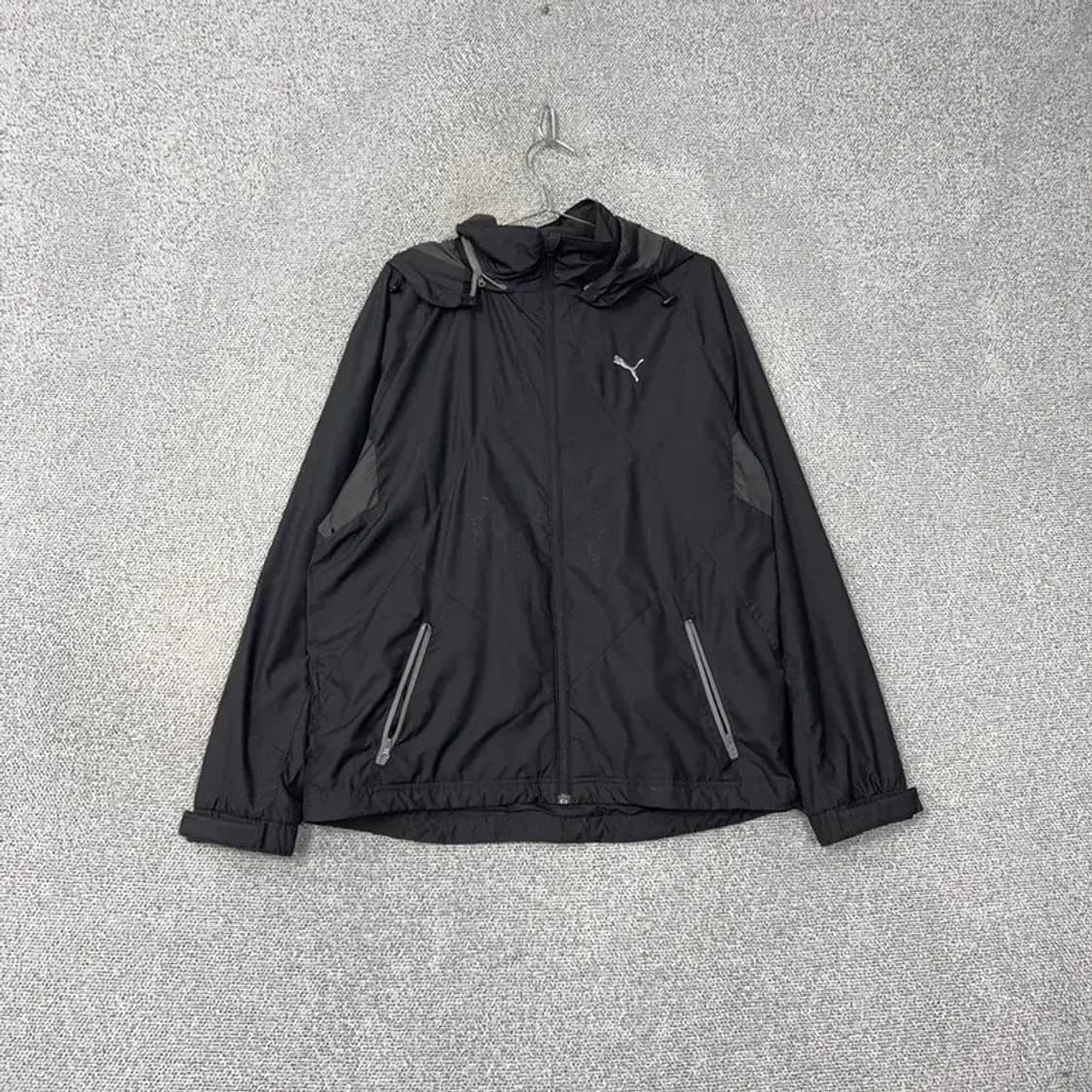 푸마 로고 블랙 캐주얼 바람막이 L 상품이미지1
