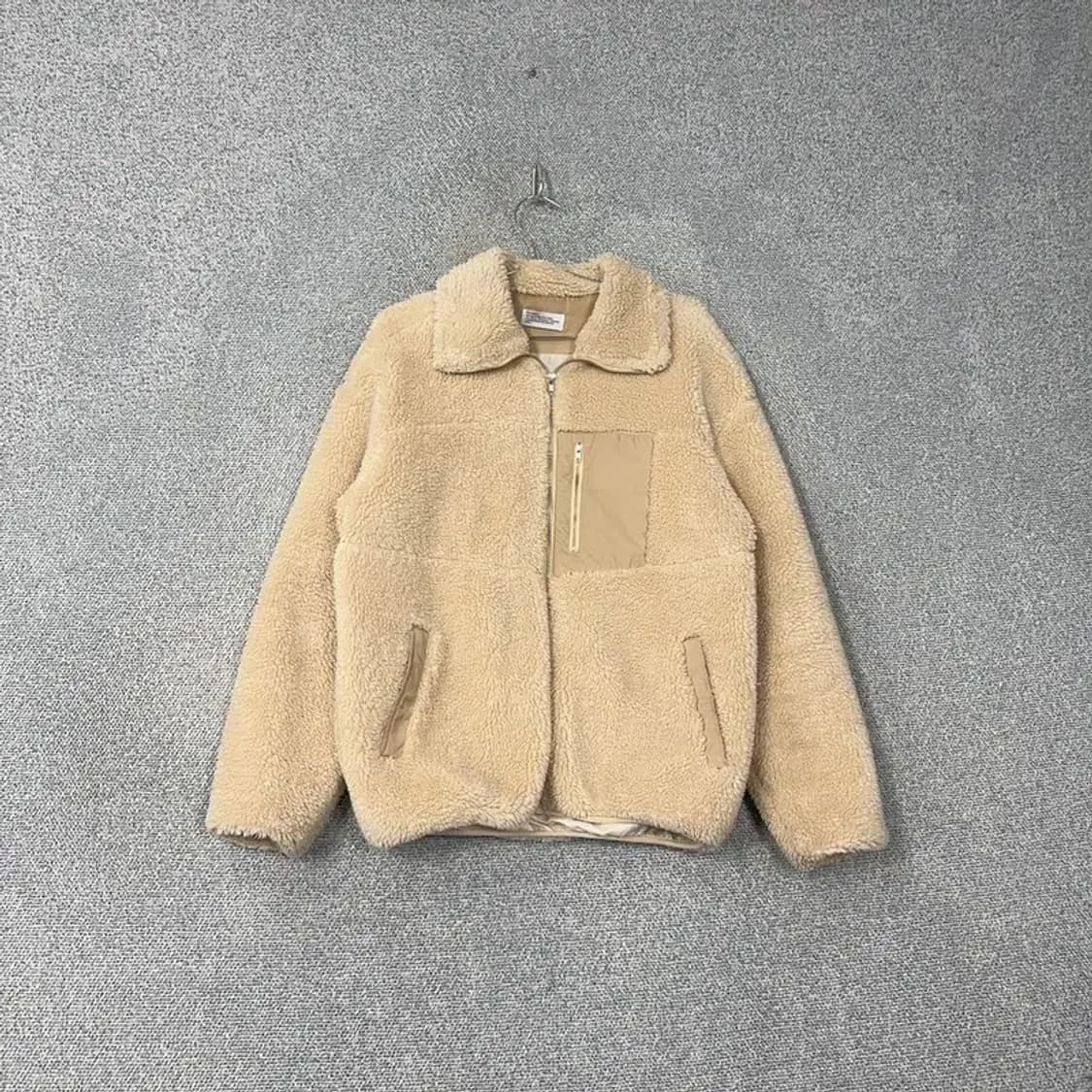파르티멘토 베이지 플리스 양털 후리스 집업 L 상품이미지1