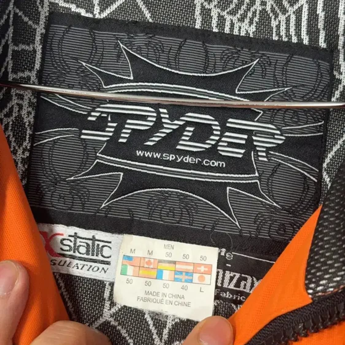 스파이더 오렌지 기능성 보드복 바람막이 윈드자켓 점퍼 L 상품이미지4
