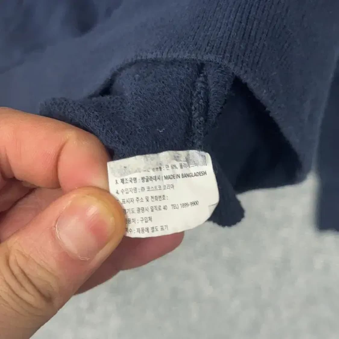 타미힐피거 빈티지 프린팅 네이비 맨투맨 S 상품이미지4