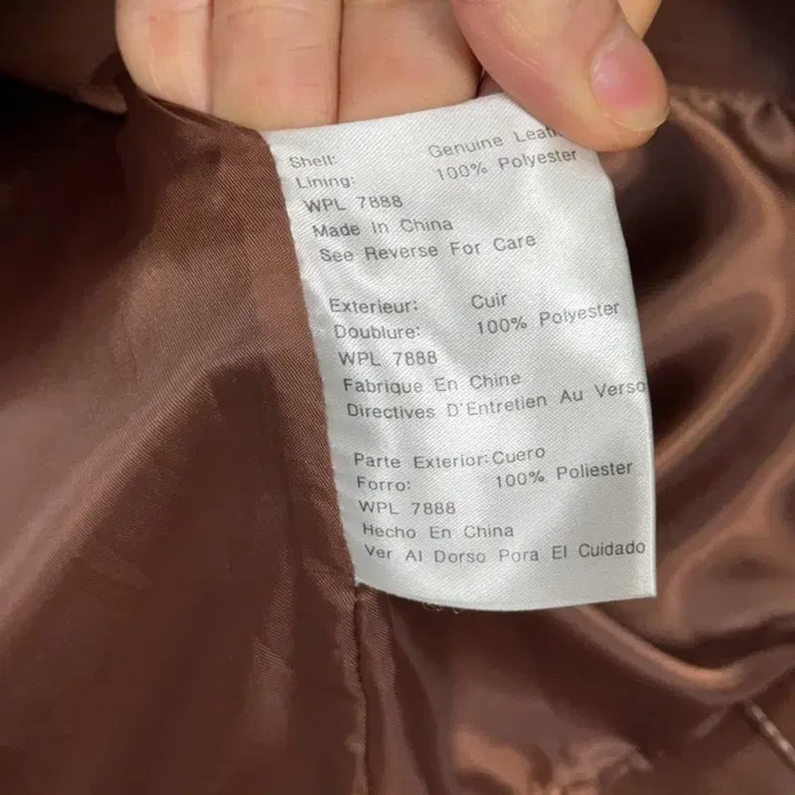 마이클코어스 리얼레드 브라운 가죽 자켓 M 상품이미지4