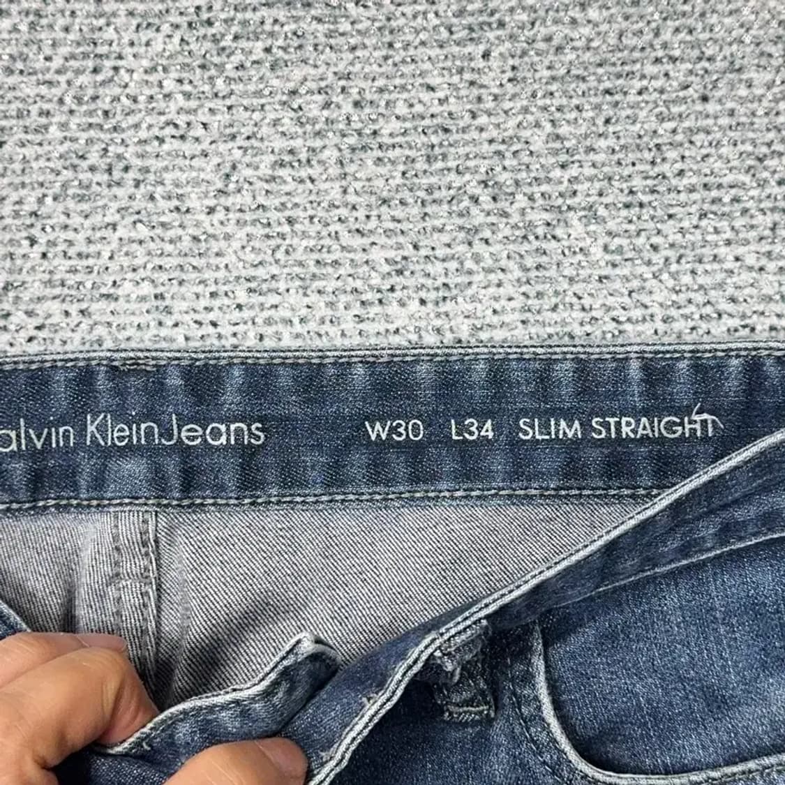 캘빈클라인 빈티지 워싱 청바지 데님팬츠 30 상품이미지3