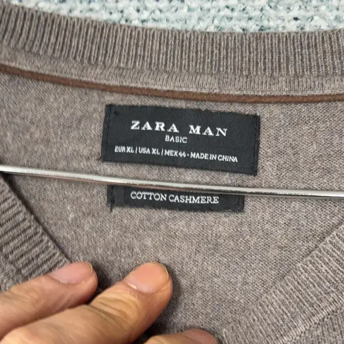 자라 남성 캐주얼 코튼 캐시미어 니트 XL 상품이미지5