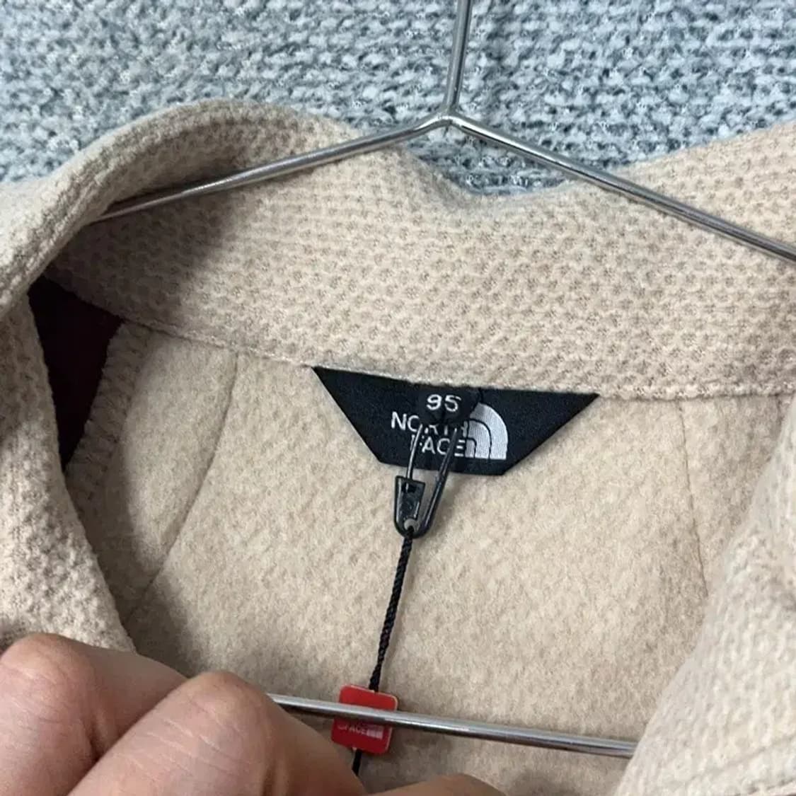 [새상품]노스페이스 견장 베이지 기능성 반집업 긴팔티 95 상품이미지3