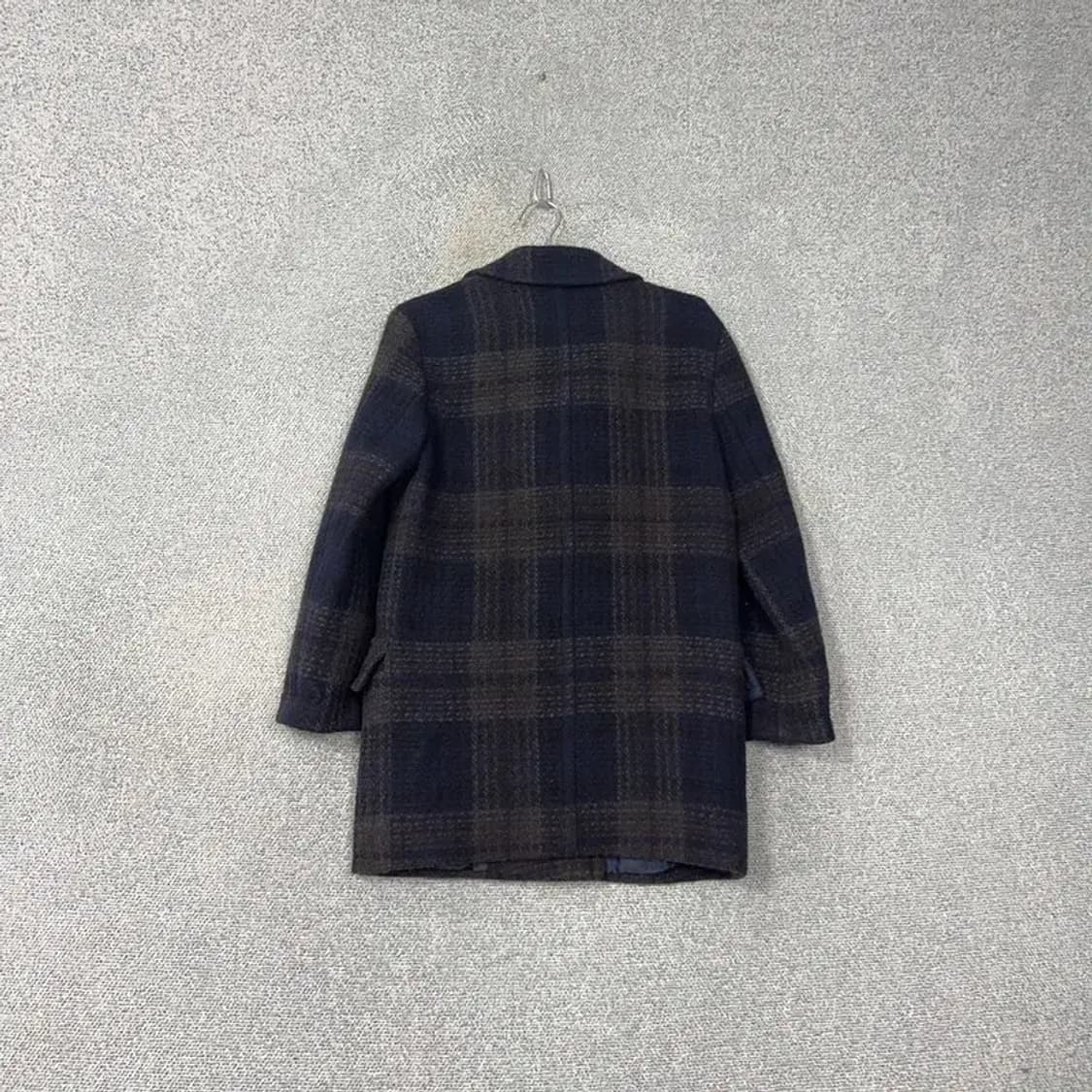 타미힐피거 빈티지 여성 클래식 체크 울 캐시미어 코트 XS 상품이미지2