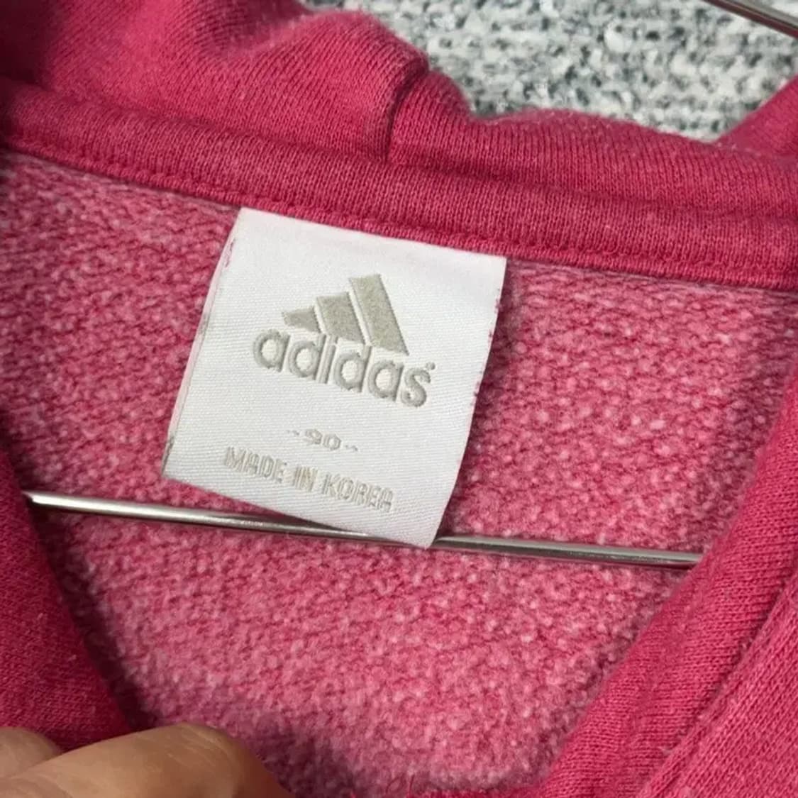 아디다스 오리지날 로고 빈티지 후드티 90 상품이미지3