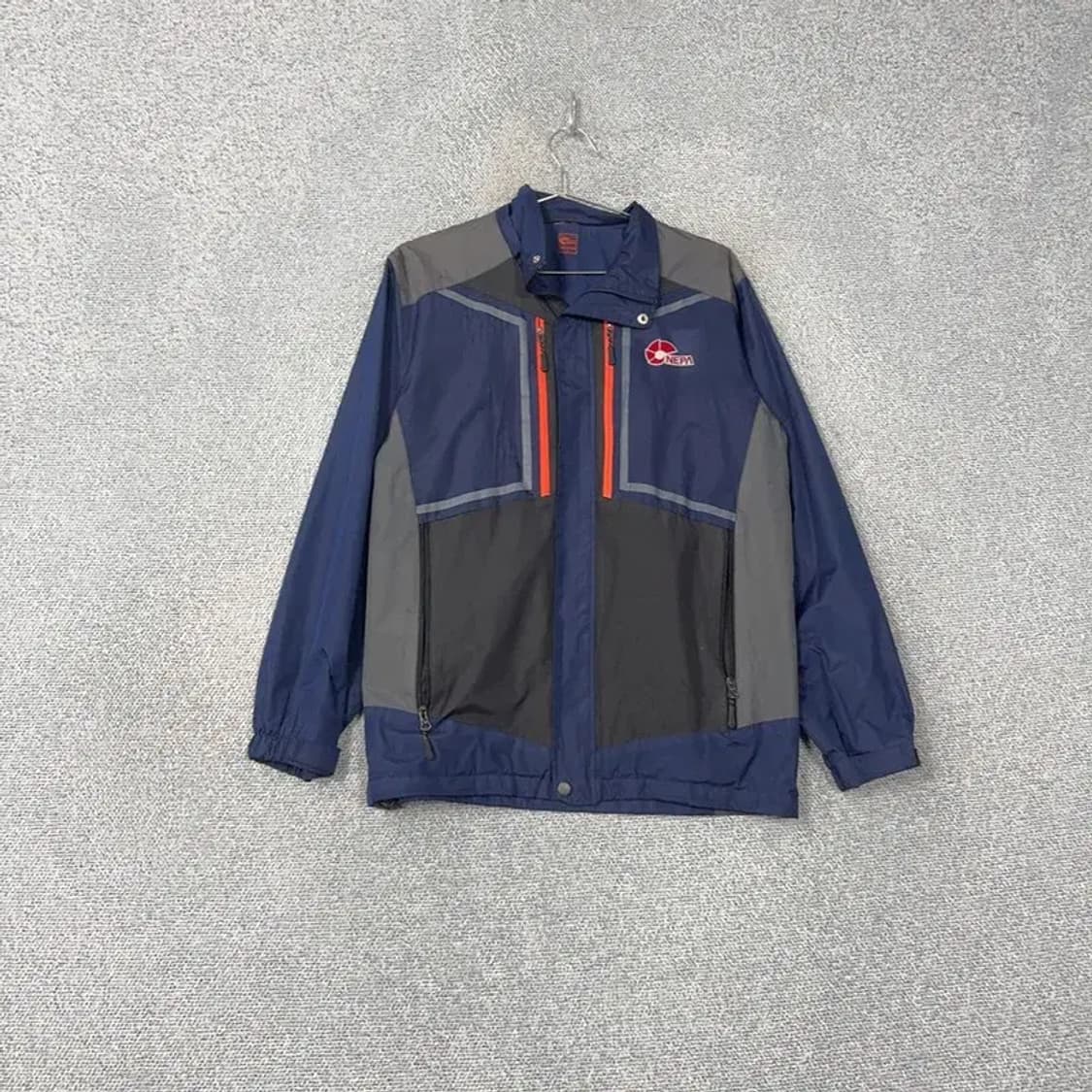 네파 네이비 로고 기능성 남성 등산 바람막이 M 상품이미지1