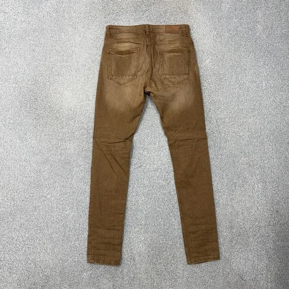 풀 앤 비어 빈티지 브라운 워싱 데님 팬츠 34 상품이미지2