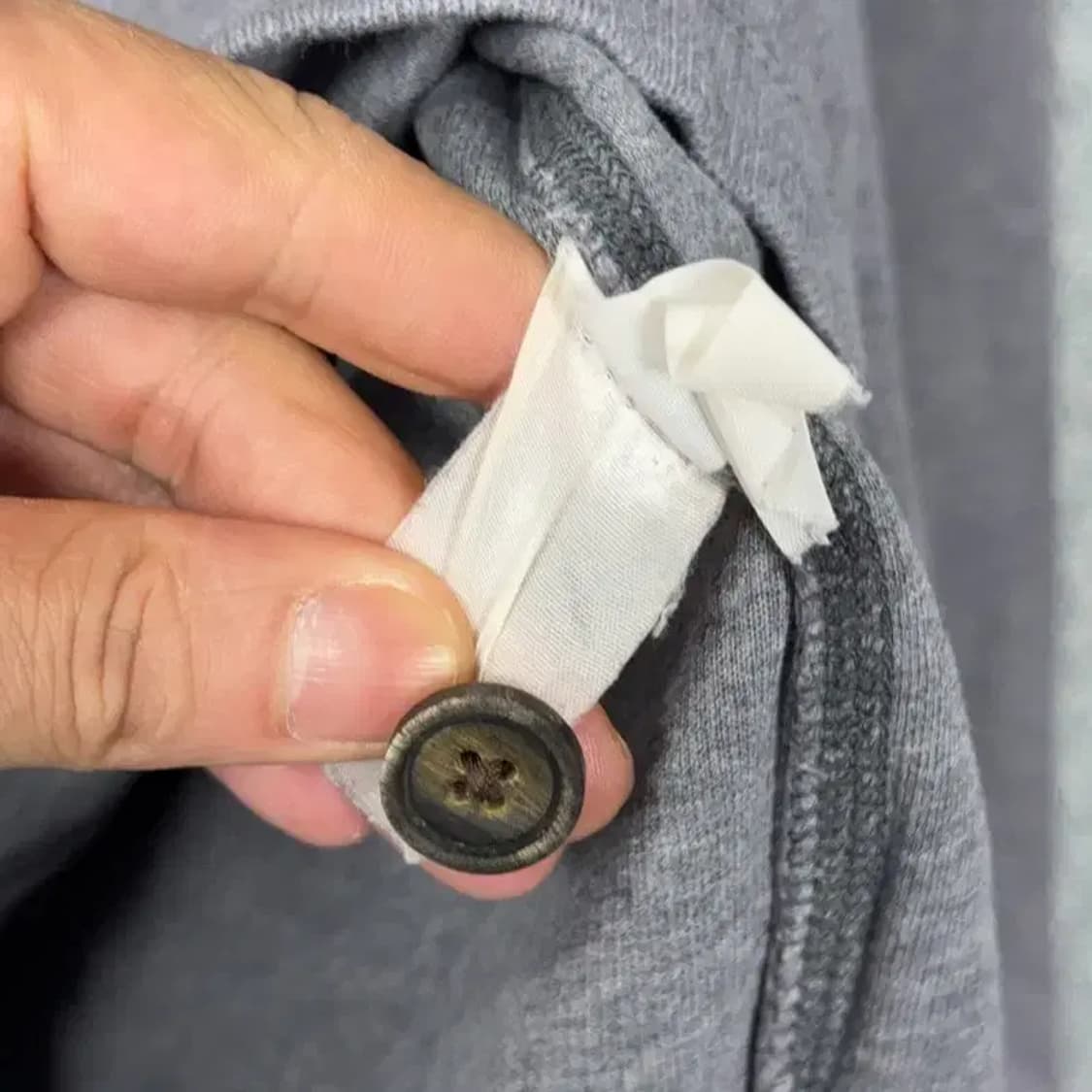 해지스 남성 로고 캐주얼 그레이 코튼 카라티 95 상품이미지3