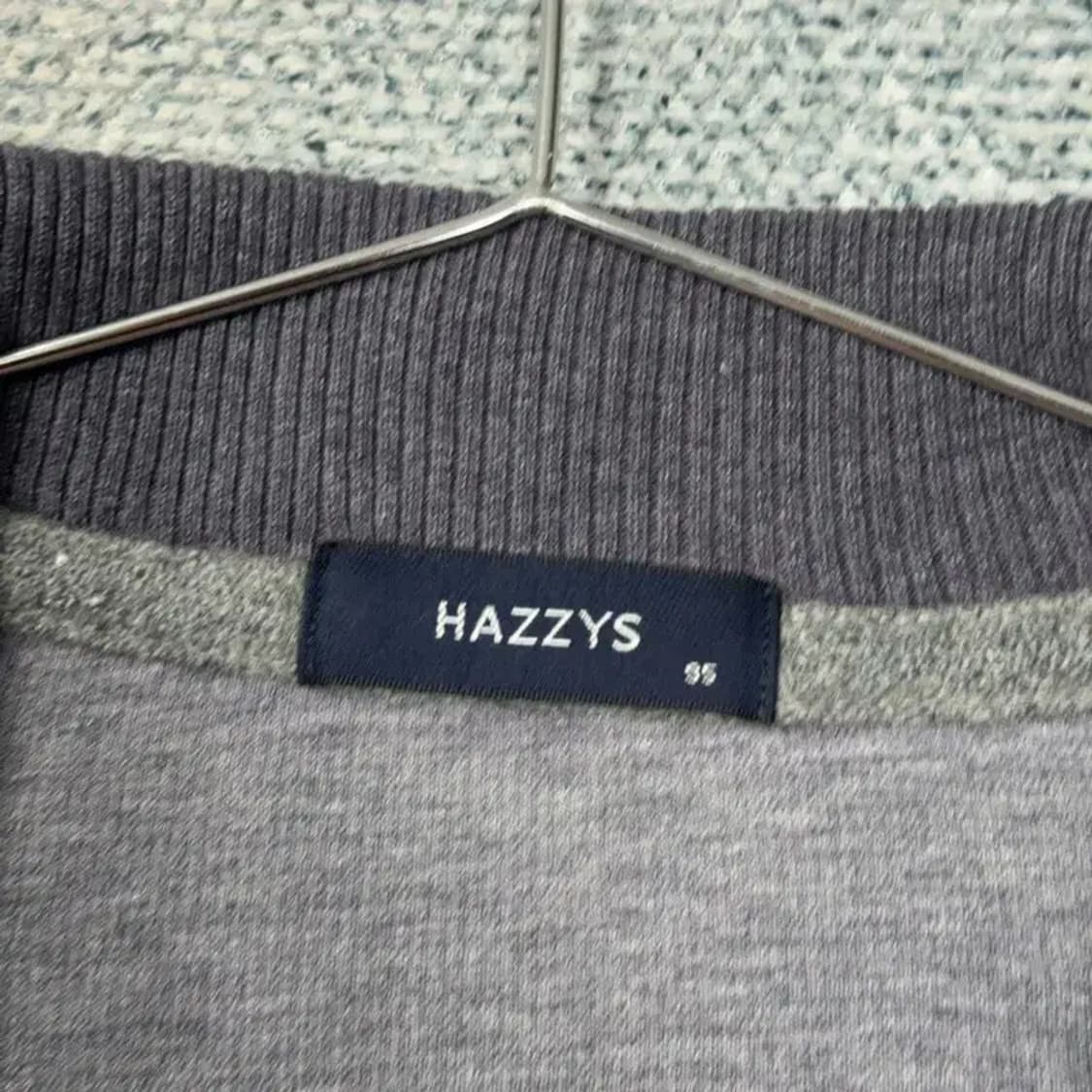 해지스 남성 로고 캐주얼 그레이 코튼 카라티 95 상품이미지4