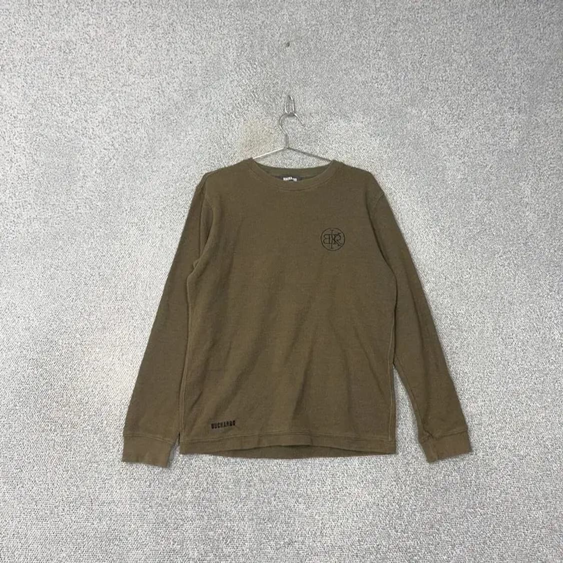 버커루 카키 로고 빈티지 롱슬리브 긴팔티 L 상품이미지1