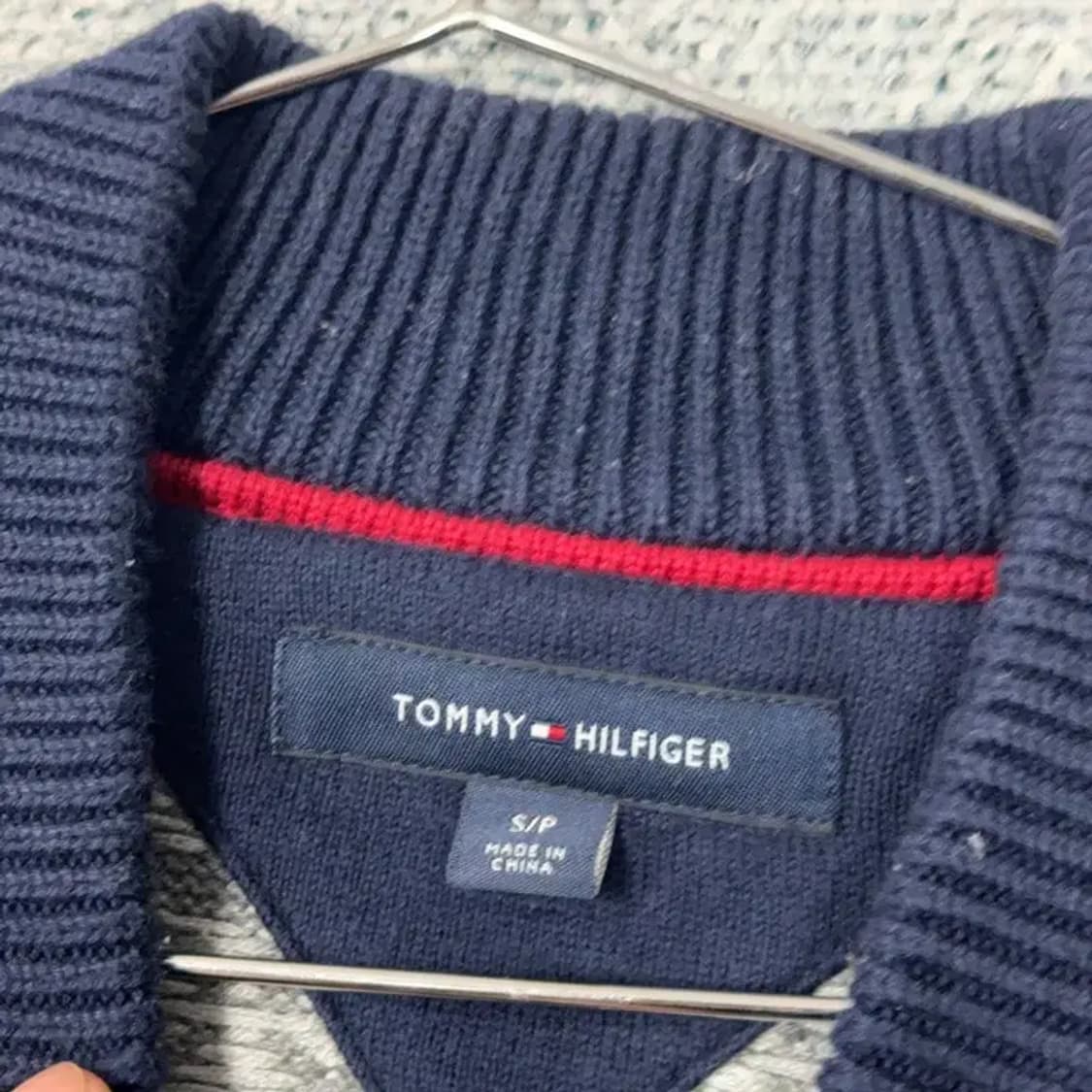 타미힐피거 페어아일 패턴 그레이 가디건 S 상품이미지5