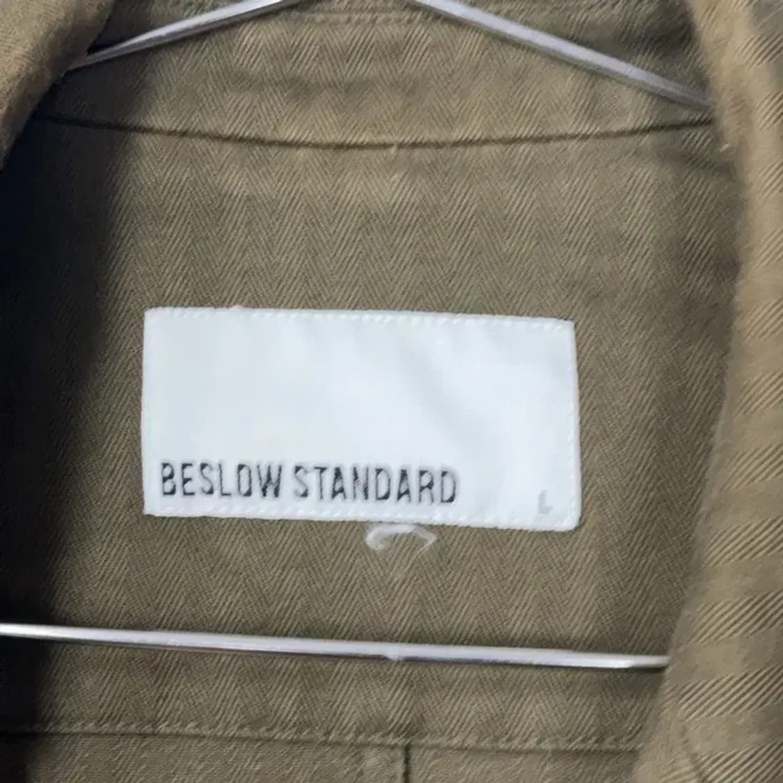 비슬로우 스탠다드 코튼 카키 블레이저 자켓 L 상품이미지5